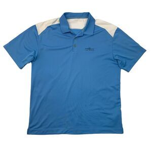 Nike Polo Shirt Mens XL Extra Large Copen Blue FitDry FBR Open TPC Scottsdale